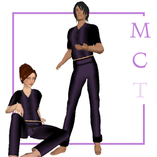 Unisex satin pyjamas black [by Finally]