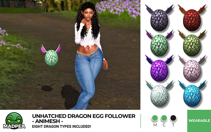 MadPea Unhatched Dragon Egg Follower