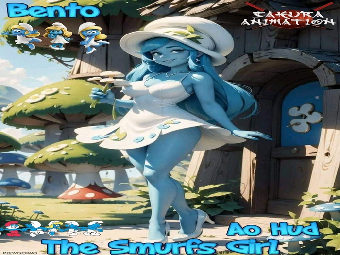 The Smurfs Girl Ao Hud Bento