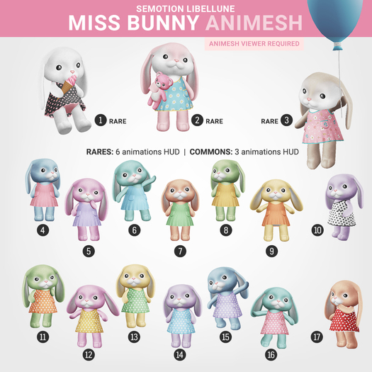 SEmotion Libellune Miss Bunny Animesh #8