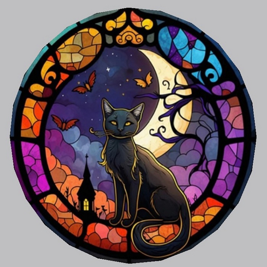 Mosaic-Black Cat