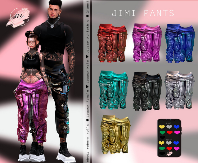 2Niko* Jimi Pants Pink  (unpacker)