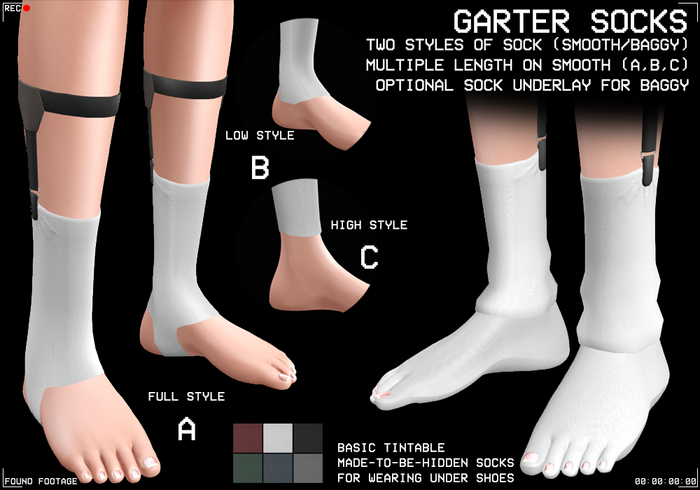 Found Footage - Garter Socks for eBody Reborn