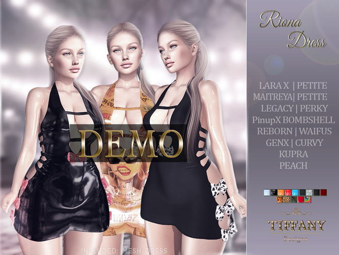 ::TD:: Riona Dress {Mesh} DEMO + Lara X