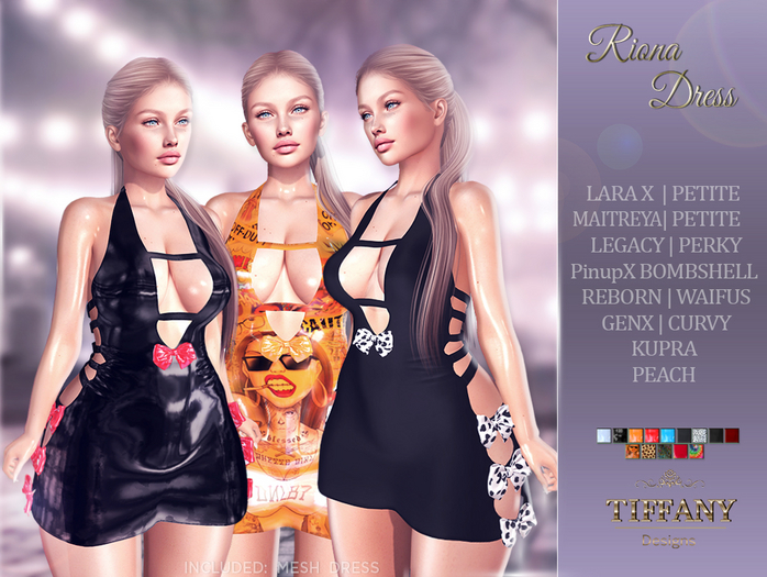 ::GROUP GIFT:: Riona Dress {Mesh} + Lara X
