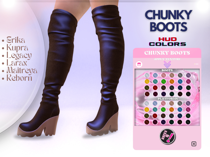 [DressUp!]  Chunky Boots (Fatpack)