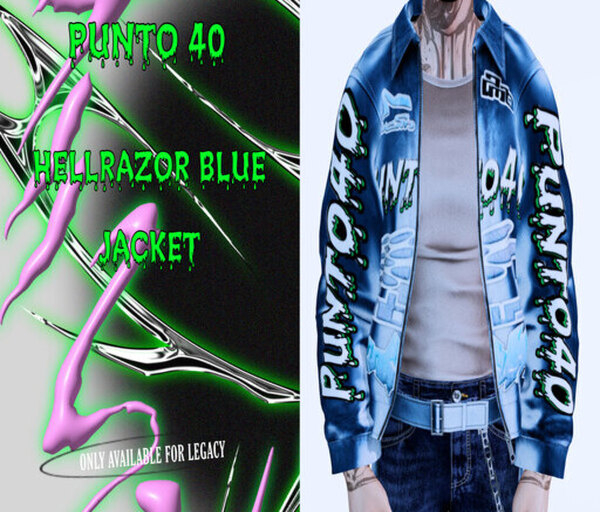 PUNTO40 - HELLRAZOR BLUE  JACKET