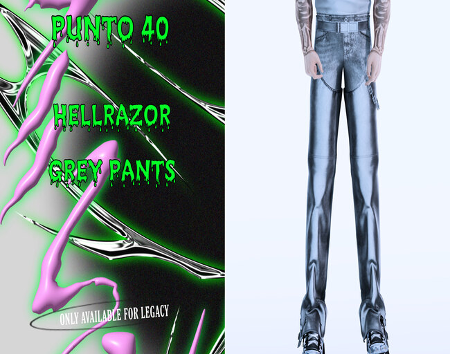 PUNTO40 - HELLRAZOR GREY  PANTS