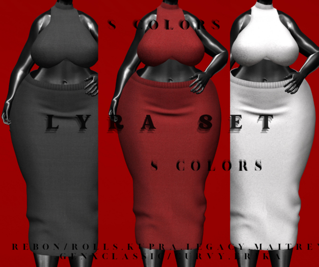 LYRA SKIRT-RED