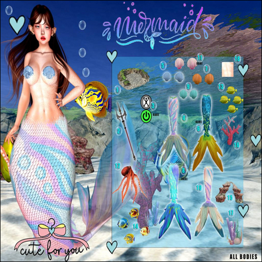 08 - MERMAID CUTE- RARE Mermaid Tail
