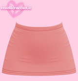 mellowcute-flora skirt-peach