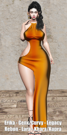 !!! Revna !!! 530 Dress Orange