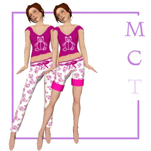 Teddybear pyjamas magenta [by Finally]