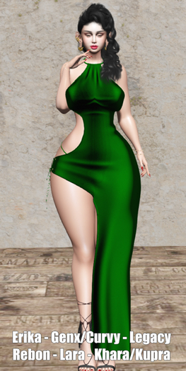 !!! Revna !!! 530 Dress Green