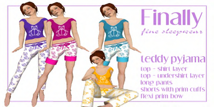 Teddybear pyjamas ALL COLOR PACK [by Finally]