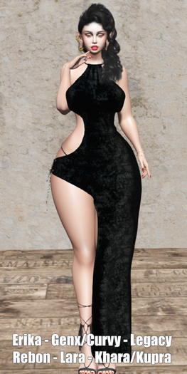 !!! Revna !!! 530 Dress Black Velvet