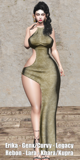 !!! Revna !!! 530 Dress Beige Velvet