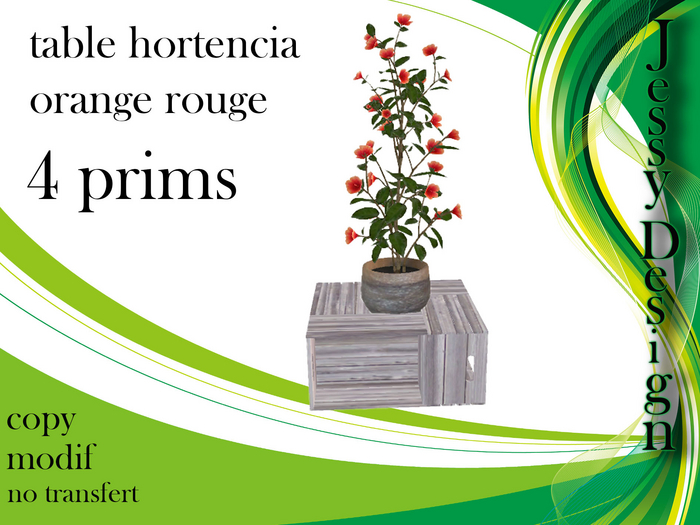 --vendor--table fleur rouge