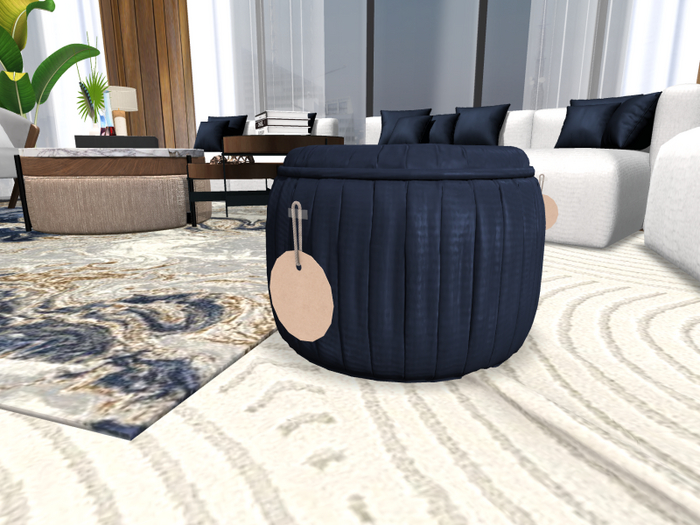 Hollyhood Los Angeles Pouf Packed