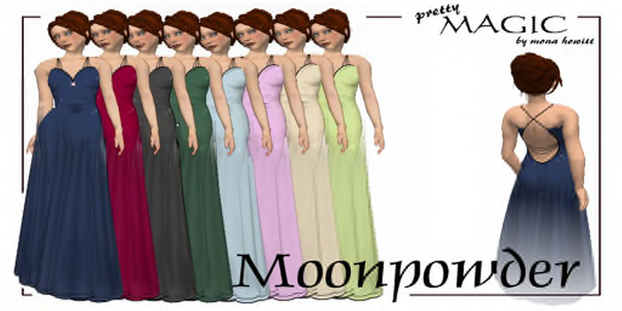 Moonpowder gown EIGHT COLOR BUNDLE partydress [by Pretty Magic]