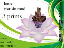 --vendor--lotus violet coussin rond
