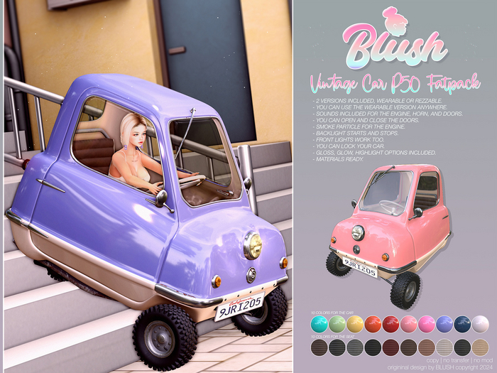 BLUSH - Vintage Car P50 - Fatpack