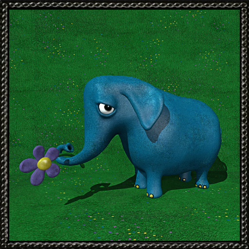 Cica's blue elephant