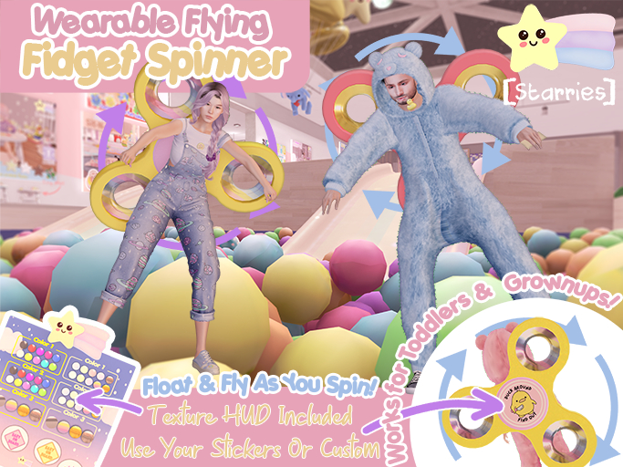 [Starries] Wearable Fidget Spinners for Grownups and Toddlers