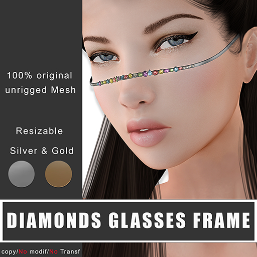Diamonds Glasses Frame
