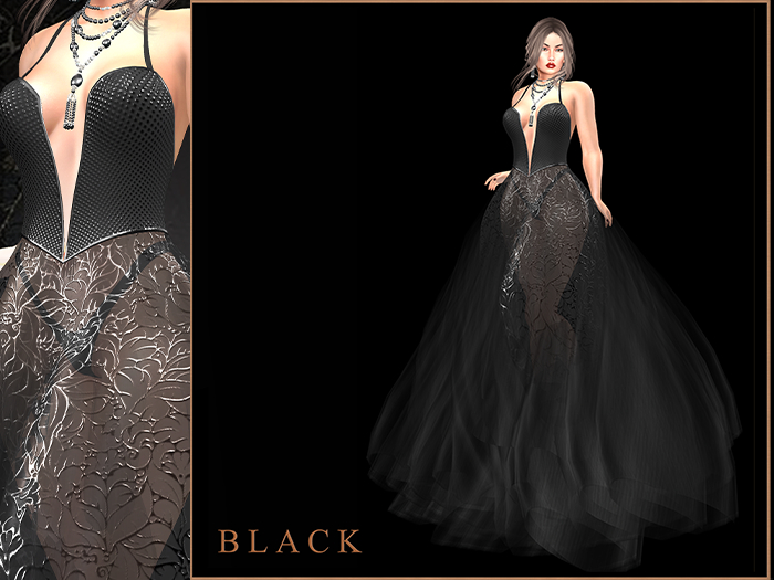 GGVG CYBELE GOWN BLACK