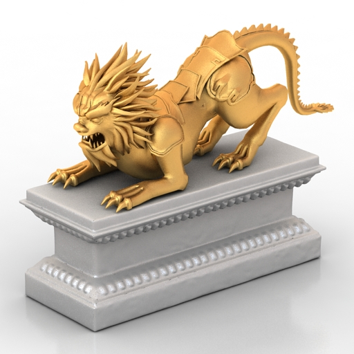 Sculpture_lion_gold_