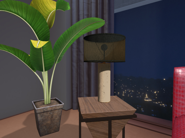 Hollyhood Los Angeles Lamp - Black