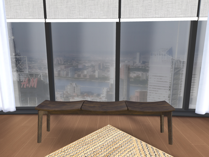 Hollyhood Los Angeles Entry Bench