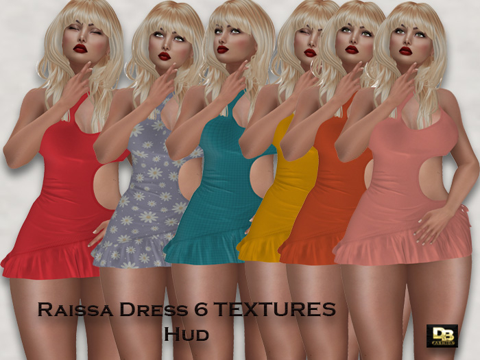 Raissa Dress 6 TEXTURES Hud