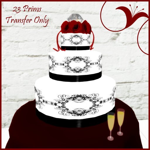 Romantic Rose Wedding Cake 