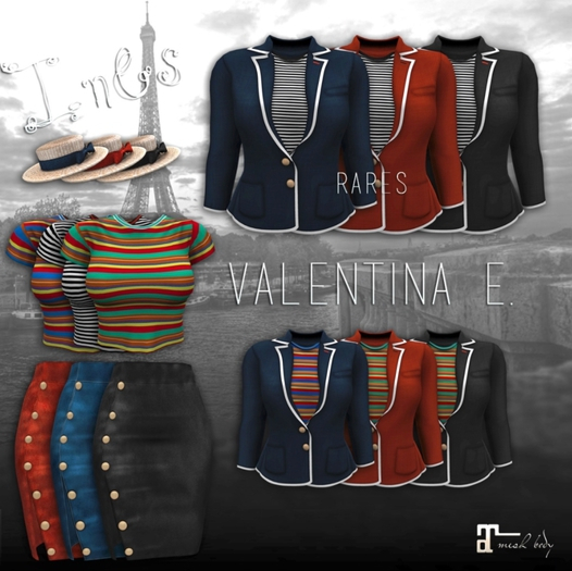 Valentina E. Ines Teal Navy Multi COMMON