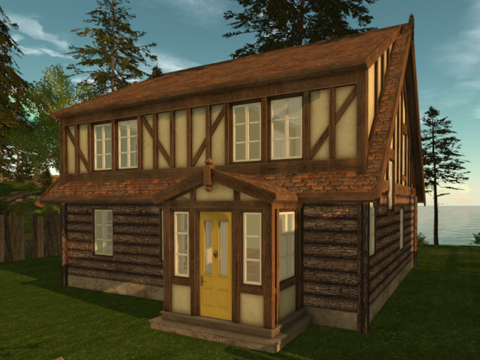 [Wears & Wares] LH Albus Chalet Log Walls ! Half ! 