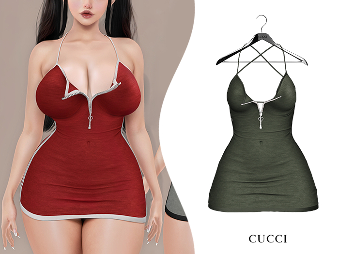 . cucci . Breathe Dress FOREST