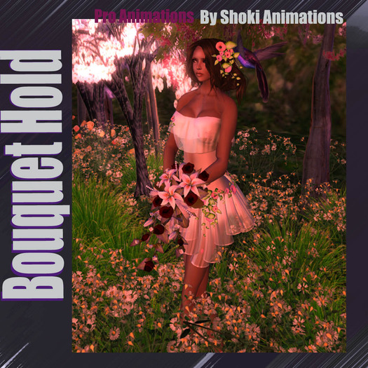 Bouquet Hold Wedding Animation - Transfer Edition. 2 hand Bouquet Hold 