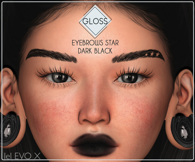 *Gloss* Eyebrows Star Dark Black