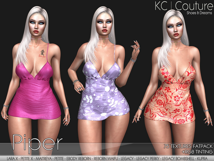 -KC- PIPER DRESS / 75 TEXTURES FATPACK