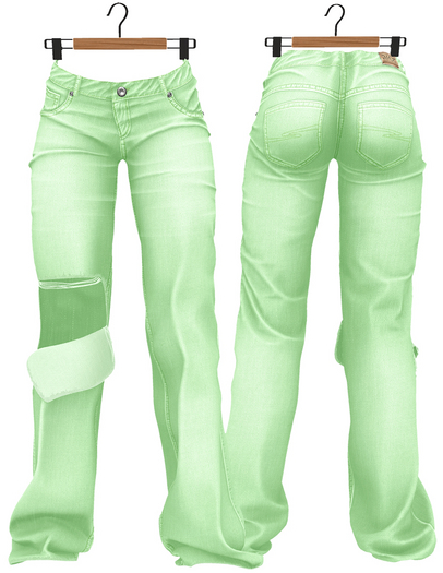 RIOT / Siobhan Jeans - Pastel4 Green