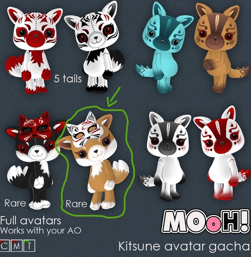 6. MOoH! Kitsune brown with mask RARE
