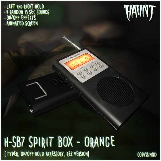 HAUNT - H-SB7 Spirit Box - Orange