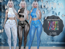 ❤️, Darina Outfit, Layered pieces, Top,Bra,Pantys,Leggings, Lace , 70+ colors,Plus FX Hud