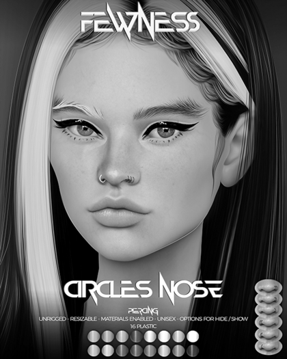 Fewness - Circles Nose Piercing - Plastic - DEMO