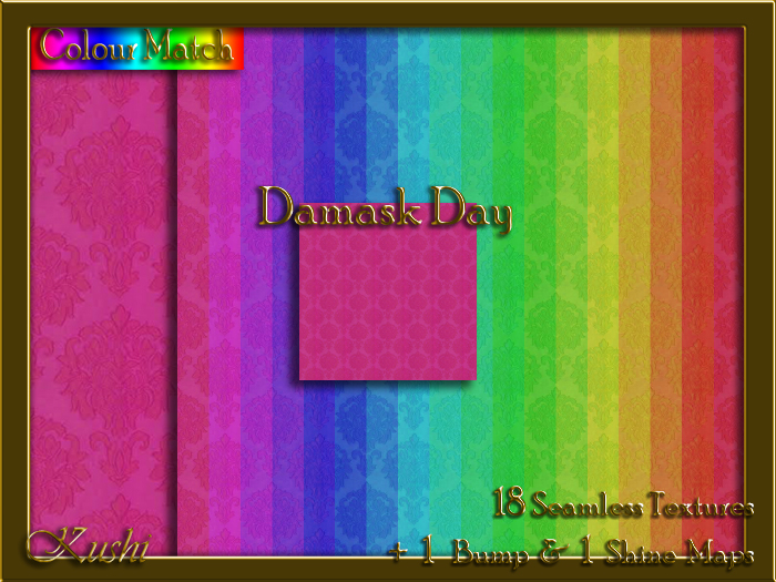 Damask Day Seamless Texture Pack