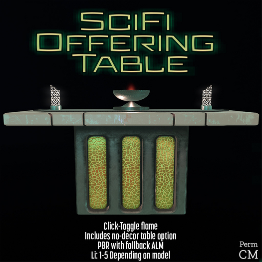 SciFi Offering Table by MechaBun