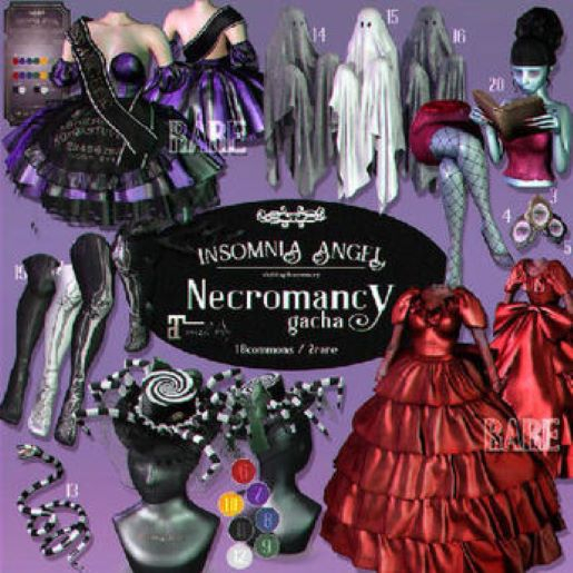 Insomnia Angel . necromancy -17- skeleton thigh high socks [A]