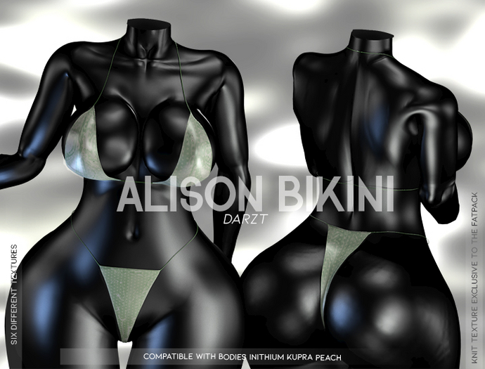 l DARZT l ALISON BIKINI  I GREEN I KUPRA & PEACH